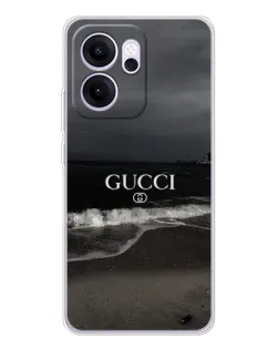 Чехол для OPPO Reno14 F с картинкой «Gucci — морской прибой»