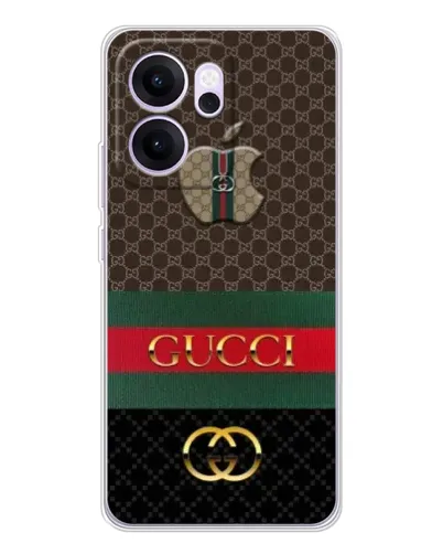 Чехол для OPPO Reno14 F с картинкой «Gucci — брендированный десерт» Чехол для OPPO Reno14 F с картинкой «Gucci — брендированный десерт»