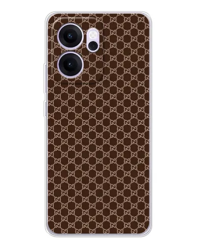 Чехол для OPPO Reno14 F с картинкой «Gucci — шоколадная сетка» Чехол для OPPO Reno14 F с картинкой «Gucci — шоколадная сетка»