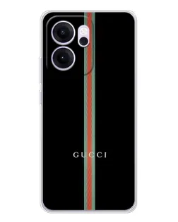 Чехол для OPPO Reno14 F с картинкой «Gucci — строгая линия»