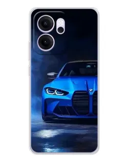 Чехол для OPPO Reno14 F с картинкой «Голубая BMW M4» Чехол для OPPO Reno14 F с картинкой «Голубая BMW M4»