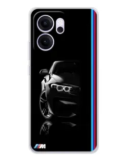 Чехол для OPPO Reno14 F с картинкой «Силуэт BMW в темноте» Чехол для OPPO Reno14 F с картинкой «Силуэт BMW в темноте»