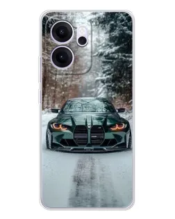 Чехол для OPPO Reno14 F с картинкой «BMW в зимнем лесу» Чехол для OPPO Reno14 F с картинкой «BMW в зимнем лесу»