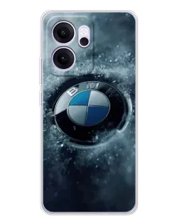 Чехол для OPPO Reno14 F с картинкой «Логотип BMW — лед» Чехол для OPPO Reno14 F с картинкой «Логотип BMW — лед»
