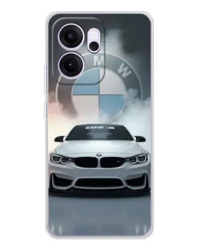 Чехол для OPPO Reno14 F с картинкой «BMW в белом дыму» Чехол для OPPO Reno14 F с картинкой «BMW в белом дыму»
