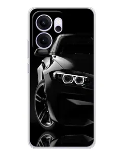 Чехол для OPPO Reno14 F с картинкой «Черная BMW — профиль» Чехол для OPPO Reno14 F с картинкой «Черная BMW — профиль»