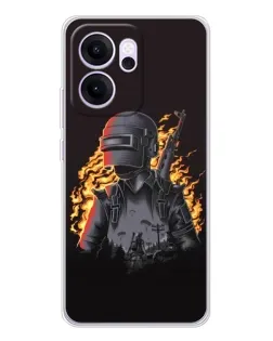 Чохол для OPPO Reno14 F з картинкою «PUBG — вогняний силует» Чохол для OPPO Reno14 F з картинкою «PUBG — вогняний силует»