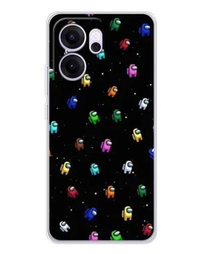 Чехол для OPPO Reno14 F с картинкой «Экипаж Among Us» Чехол для OPPO Reno14 F с картинкой «Экипаж Among Us»