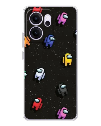 Чехол для OPPO Reno14 F с картинкой «Космический паттерн Among Us» Чехол для OPPO Reno14 F с картинкой «Космический паттерн Among Us»