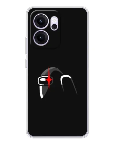 Чехол для OPPO Reno14 F с картинкой «Among Us шлем» Чехол для OPPO Reno14 F с картинкой «Among Us шлем»