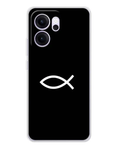 Чехол для OPPO Reno14 F с картинкой «Символ рыбы Jesus» Чехол для OPPO Reno14 F с картинкой «Символ рыбы Jesus»