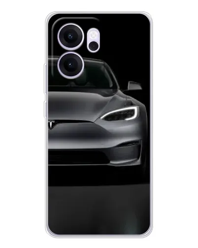 Чехол для OPPO Reno14 F с картинкой «Tesla Model S Look» Чехол для OPPO Reno14 F с картинкой «Tesla Model S Look»