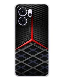 Чехол для OPPO Reno14 F с картинкой «Mercedes Carbon Grid»