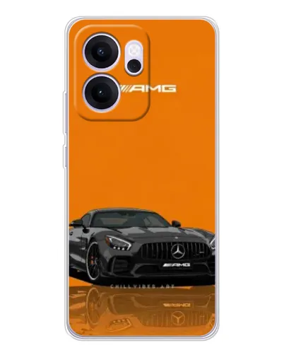 Чехол для OPPO Reno14 F с картинкой «Оранжевый Mercedes AMG» Чехол для OPPO Reno14 F с картинкой «Оранжевый Mercedes AMG»