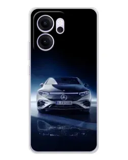 Чехол для OPPO Reno14 F с картинкой «Ночной Mercedes EQ»