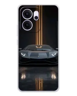 Чехол для OPPO Reno14 F с картинкой «Lamborghini золотые линии» Чехол для OPPO Reno14 F с картинкой «Lamborghini золотые линии»