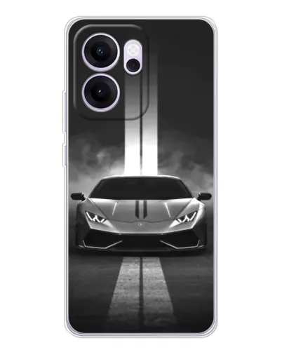 Чехол для OPPO Reno14 F с картинкой «Lamborghini симметрия дорог»