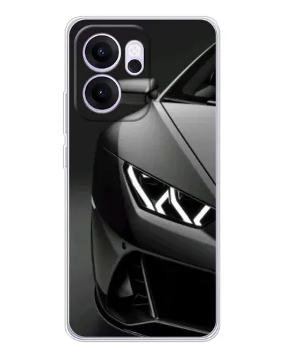 Чехол для OPPO Reno14 F с картинкой «Lamborghini фары детализация»