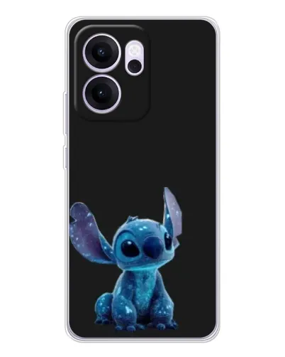 Чехол для OPPO Reno14 F с картинкой «Стич на черном»