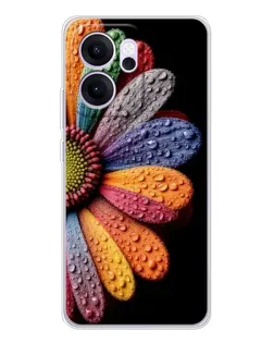 Чехол для OPPO Reno14 F с картинкой «Радужный цветок»