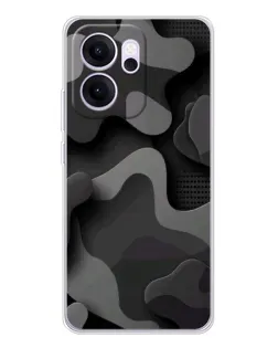 Чехол для OPPO Reno14 F с картинкой «Темный абстрактный камуфляж» Чехол для OPPO Reno14 F с картинкой «Темный абстрактный камуфляж»