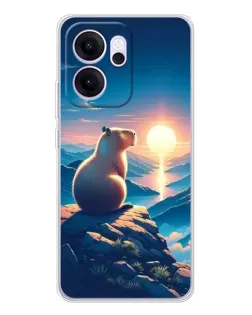 Чохол для OPPO Reno14 F з картинкою «Захід сонця з капібарою» Чохол для OPPO Reno14 F з картинкою «Захід сонця з капібарою»