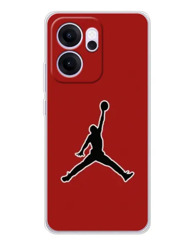 Чехол для OPPO Reno14 FS с картинкой «Jordan Red Back»