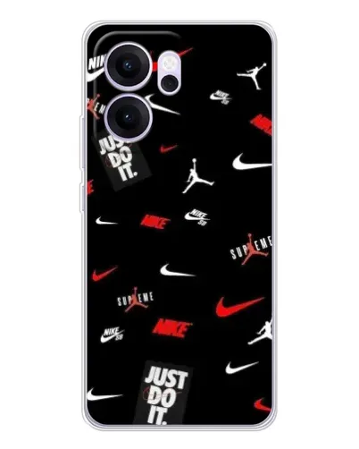 Чехол для OPPO Reno14 FS с картинкой «Nike Mix Pattern»
