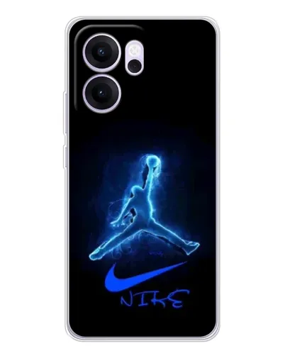 Чехол для OPPO Reno14 FS с картинкой «Jordan Neon Blue»