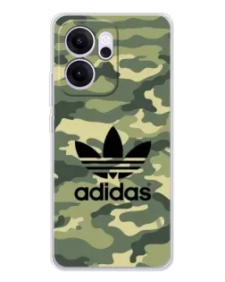 Чехол для OPPO Reno14 FS с картинкой «Милитари стиль Adidas» Чехол для OPPO Reno14 FS с картинкой «Милитари стиль Adidas»