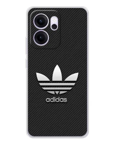 Чехол для OPPO Reno14 FS с картинкой «Adidas Карбоновая текстура»
