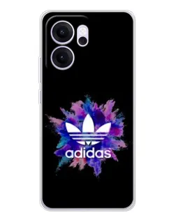 Чехол для OPPO Reno14 FS с картинкой «Взрыв красок Adidas»