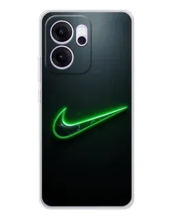 Чехол для OPPO Reno14 FS с картинкой «Неоновый контур Nike» Чехол для OPPO Reno14 FS с картинкой «Неоновый контур Nike»