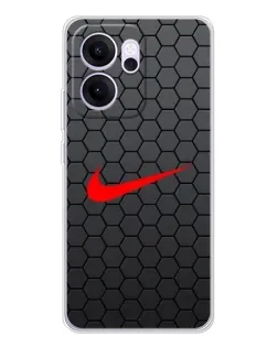 Чехол для OPPO Reno14 FS с картинкой «Nike — карбоновая сетка»