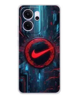Чехол для OPPO Reno14 FS с картинкой «Техногенный стиль Nike» Чехол для OPPO Reno14 FS с картинкой «Техногенный стиль Nike»