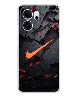 Чехол для OPPO Reno14 FS с картинкой «Nike — эффект разломов» Чехол для OPPO Reno14 FS с картинкой «Nike — эффект разломов»