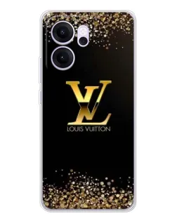 Чехол для OPPO Reno14 FS с картинкой «LV — золотые искры»