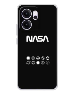 Чехол для OPPO Reno14 FS с картинкой «NASA — технический принт» Чехол для OPPO Reno14 FS с картинкой «NASA — технический принт»