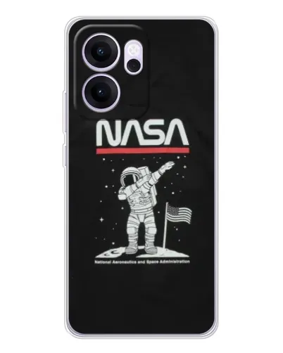Чехол для OPPO Reno14 FS с картинкой «NASA — шагаем по Луне» Чехол для OPPO Reno14 FS с картинкой «NASA — шагаем по Луне»