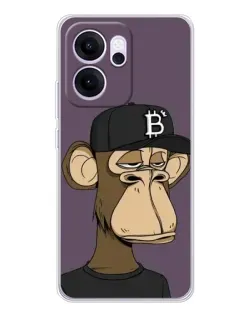 Чехол для OPPO Reno14 FS с картинкой «Bored Ape в кепке» Чехол для OPPO Reno14 FS с картинкой «Bored Ape в кепке»
