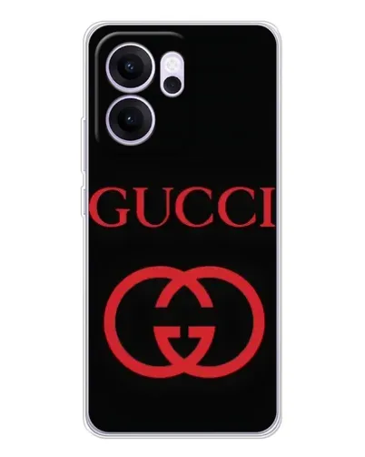 Чехол для OPPO Reno14 FS с картинкой «Gucci — красный логотип»