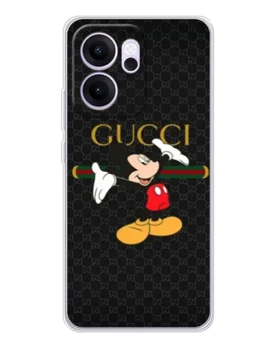 Чехол для OPPO Reno14 FS с картинкой «Микки Маус Gucci»