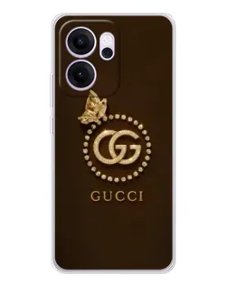 Чехол для OPPO Reno14 FS с картинкой «Gucci — золотая бабочка» Чехол для OPPO Reno14 FS с картинкой «Gucci — золотая бабочка»