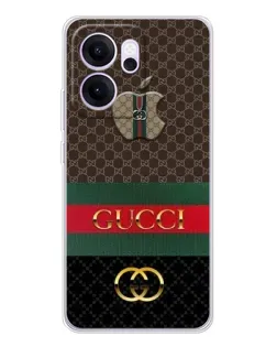 Чехол для OPPO Reno14 FS с картинкой «Gucci — брендированный десерт» Чехол для OPPO Reno14 FS с картинкой «Gucci — брендированный десерт»