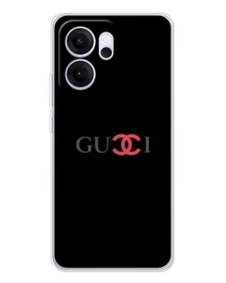 Чехол для OPPO Reno14 FS с картинкой «Gucci — красный градиент» Чехол для OPPO Reno14 FS с картинкой «Gucci — красный градиент»