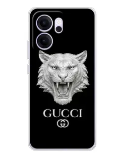Чехол для OPPO Reno14 FS с картинкой «Gucci — серебряный лев» Чехол для OPPO Reno14 FS с картинкой «Gucci — серебряный лев»