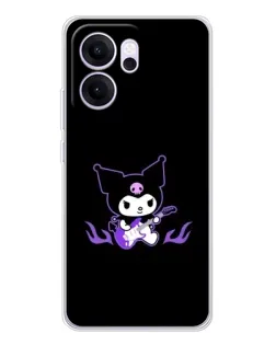 Чехол для OPPO Reno14 FS с картинкой «Электрическая Kuromi» Чехол для OPPO Reno14 FS с картинкой «Электрическая Kuromi»