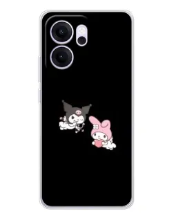 Чехол для OPPO Reno14 FS с картинкой «My Melody и Kuromi» Чехол для OPPO Reno14 FS с картинкой «My Melody и Kuromi»