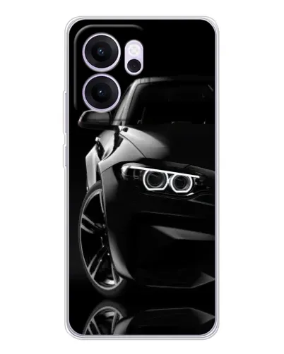 Чехол для OPPO Reno14 FS с картинкой «Черная BMW — профиль» Чехол для OPPO Reno14 FS с картинкой «Черная BMW — профиль»