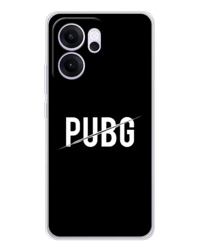 Чехол для OPPO Reno14 FS с картинкой «PUBG — белый логотип»